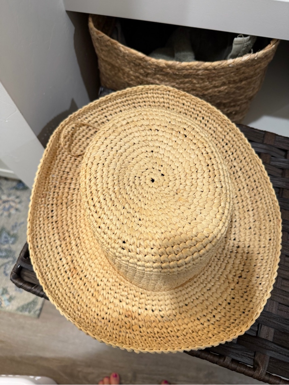 The Scala Collection Woven Straw Sun Hat - Natural Straw